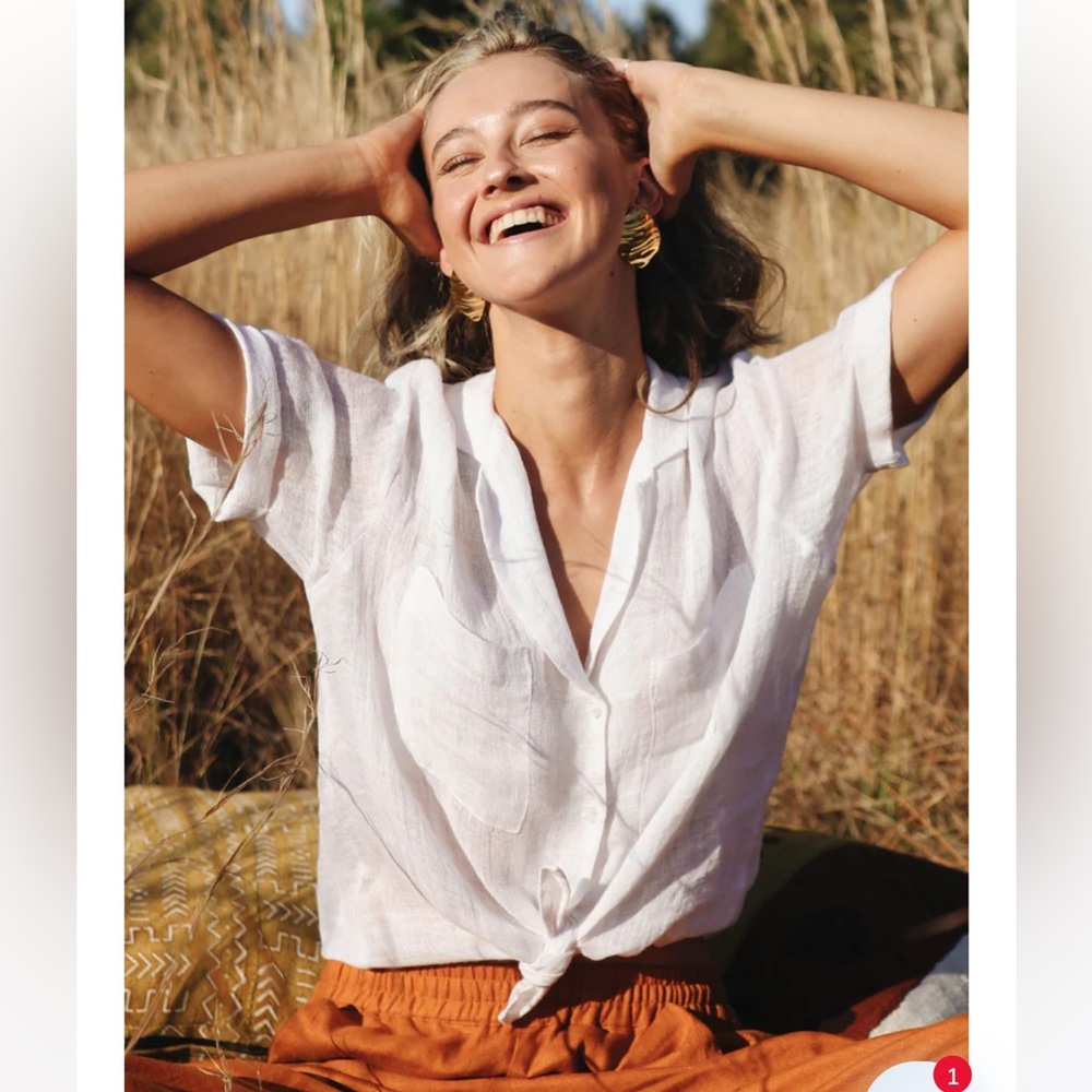 ROVE Safari Shirt White Linen